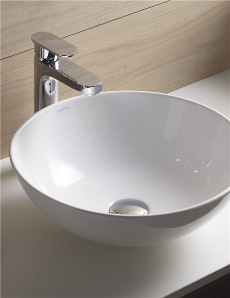 Bathco Round Porcelain Washbasin SICILIA 400x150mm