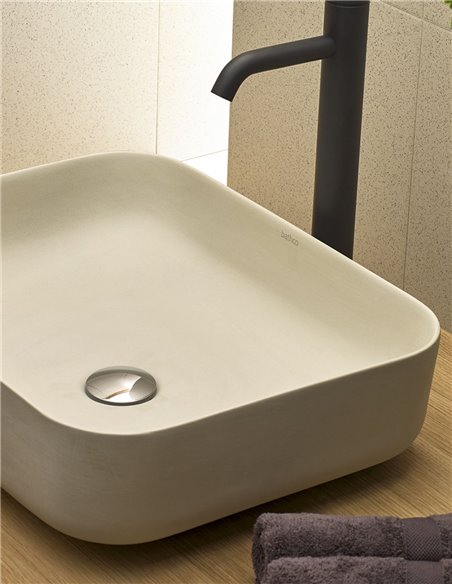 Bathco Rectangular Porcelain Sink DINAN 500x390x130mm Grey