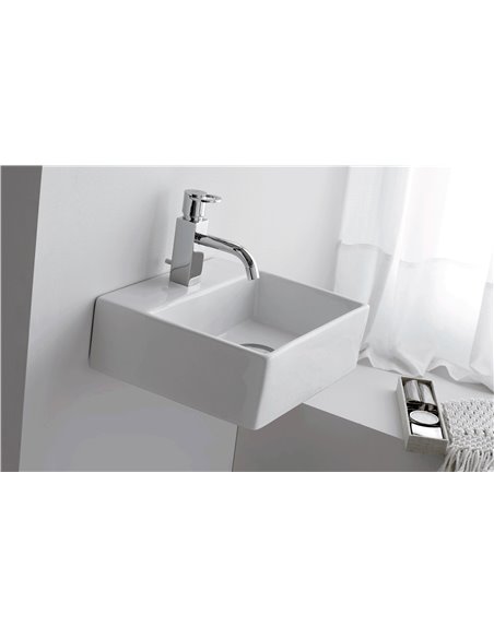 Bathco Rectangular Countertop Washbasin BERGAMO 330x300x110mm