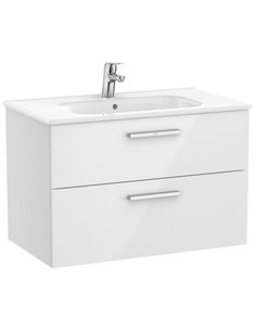 Roca Vanity Unit With A Basin Victoria Basic 80 White