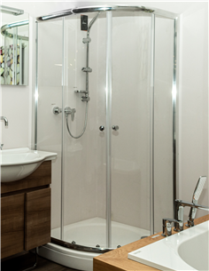 Flory Shower Cabin FSK21038-80R 80x80x185cm with Shower Tray