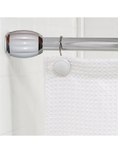 Carnation Home Fashions Bath Eaves Chrome / White TSR-CR/21 - 2