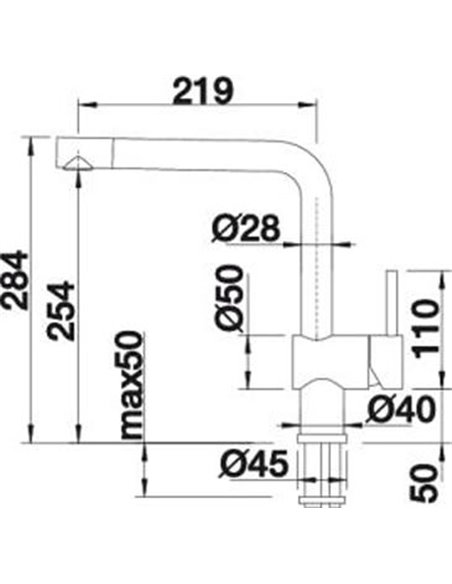 Смеситель Blanco Linus-S 525807 для кухонной раковины