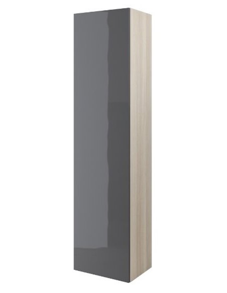 Шкаф-пенал Cersanit Smart ясень, серый, 40x170cm