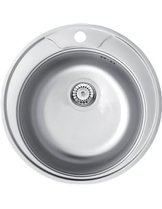 Deante kitchen sink TWIST 8275135 steel 49x17cm