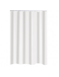 Dušas aizkars Madison 180X200 cm, balts, tekstils