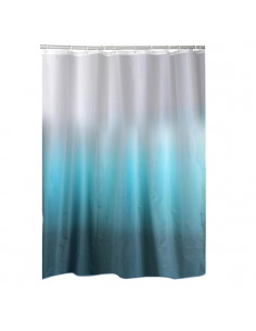Dušas aizkars Runny 180x200 cm, zils, tekstils