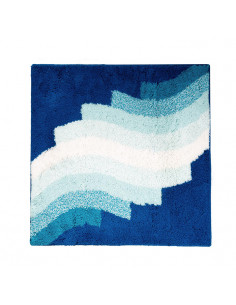 Vannas istabas paklājs Streak 55x50 cm, zils, akrils
