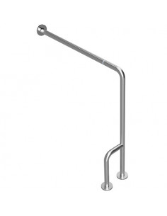 HELP Foldable grab bar leftward, brushed with cover
