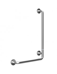 HELP Foldable wall support grab bar rightward 890 mm, brushed with cover
