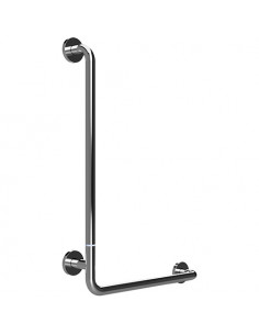 HELP Foldable wall support grab bar leftward 890 mm, polished with cover