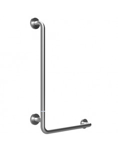 HELP Foldable wall support grab bar leftward 890 mm, brushed with cover