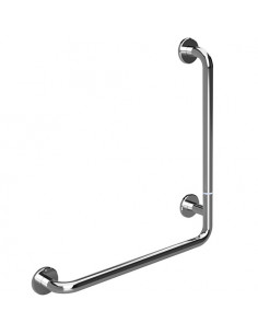 HELP Foldable wall support grab bar rightward 680 mm, polished with cover