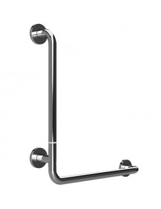 HELP Foldable wall support grab bar leftward 680 mm, polished with cover