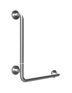 HELP Foldable wall support grab bar leftward 680 mm, brushed with cover