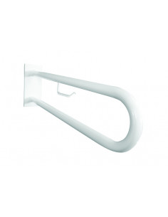 HELPabutment grab bar in U shape with TP holder 600 mm, white, with cover