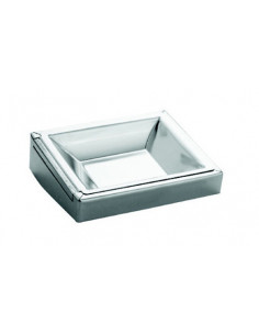Ashtray, stainless steel, polished