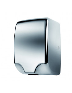 Automatic hand dryer, 1350 W, stainless steel, polished
