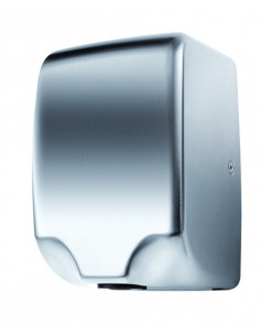 Automatic hand dryer, 1350 W, stainless steel, matt