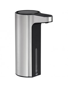 Automatic soap dispenser, 250 ml, stainless steel/plastic, matt