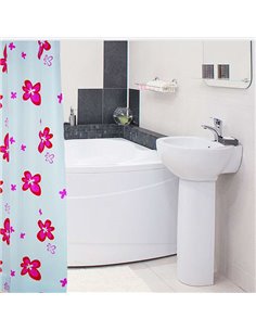 Ridder Bathroom Curtain Aquamod Blume 303110 - 1