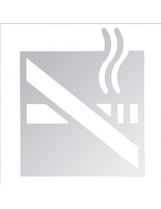 Pictogram - No smoking, square, polished