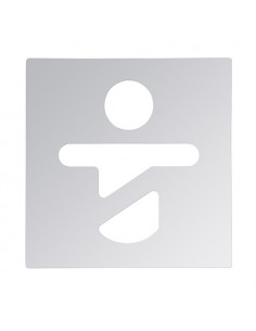 Pictogram - Baby changing room, square, polished