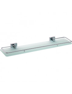 BETA Glass shelf with rail, 600 mm