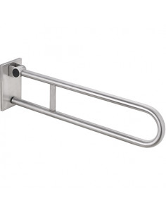 HELP Removable folding grab bar 813 mm, brushed, with cover