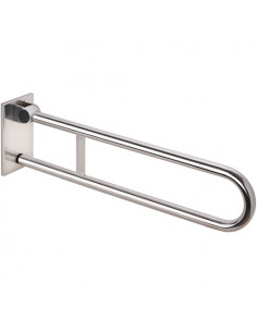 HELP Removable folding grab bar 813 mm, polished, with cover