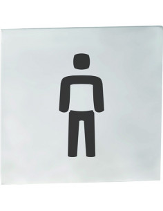 HOME Pictogram – Men\'s toilet, square, matt