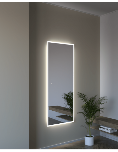 Spogulis ar frontālu un fona LED apgaismojumu