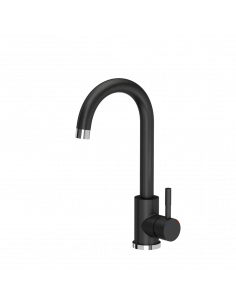 Kate steel kitchen faucet black dotted