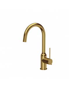 INGRID Q LINE SteelQ kitchen faucet / gold nano PVD