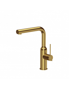 QUADRON ANGELINA Q LINE SteelQ kitchen faucet with pull-out spout / gold nano PVD