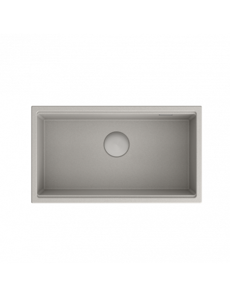 CLARK 760 1-bowl undermount sink + save space siphon / concrete / steel elements
