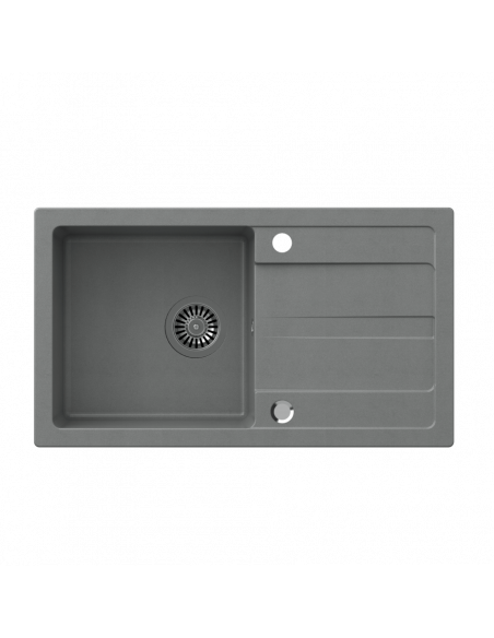 TOM 111 grey 770x440x176mm, with manual siphon and plug