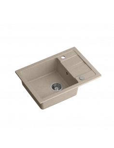 TOM 116 beige 620x440x176mm, with manual siphon and plug