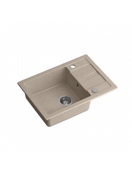 TOM 116 beige 620x440x176mm, with manual siphon and plug