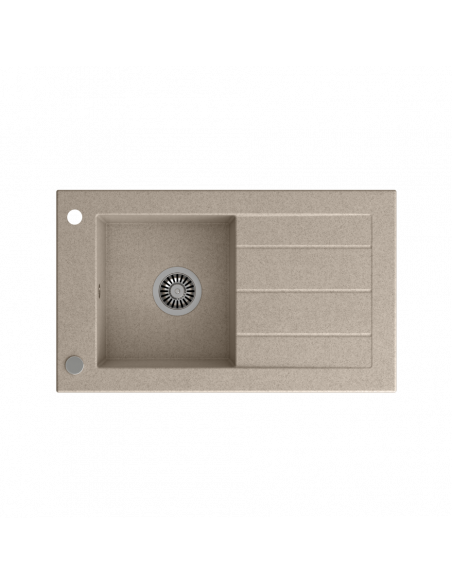 WILL 111 beige 772x460x185mm, with manual siphon and plug