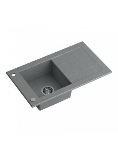 WILL 111 grey 772x460x185mm, with manual siphon and plug