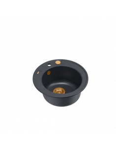 MORGAN 210 + nano PVD 1-bowl inset sink + save space siphon PVD colour / black diamond / copper elements