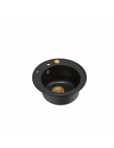 MORGAN 210 + nano PVD 1-bowl inset sink + save space siphon PVD colour / pure carbon / copper elements