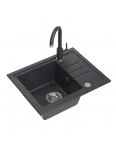 JERRY 111 black 770x440x176mm, with manual siphon and plug