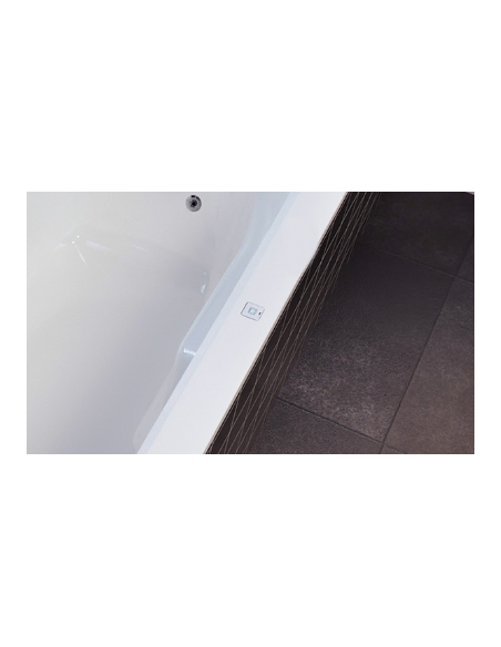 Massage acrylic bathtub Carolina Flow 170x80cm, RIHO