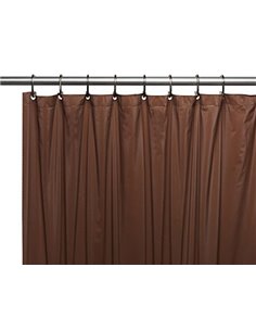 Carnation Home Fashions Bathroom Curtain Premium 4 Gauge - 1