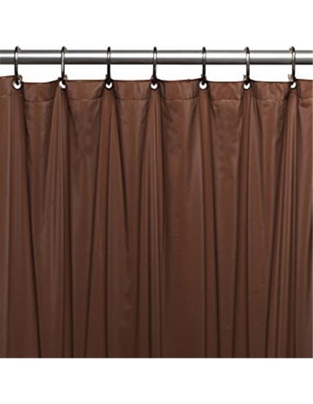 Carnation Home Fashions Bathroom Curtain Premium 4 Gauge - 2