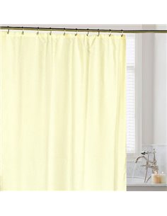 Carnation Home Fashions Bathroom Curtain Waffle Weave - 1