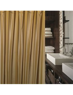 Carnation Home Fashions Bathroom Curtain Premium 4 Gauge Gold - 1