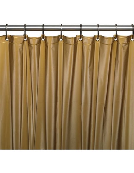 Carnation Home Fashions Bathroom Curtain Premium 4 Gauge Gold - 2
